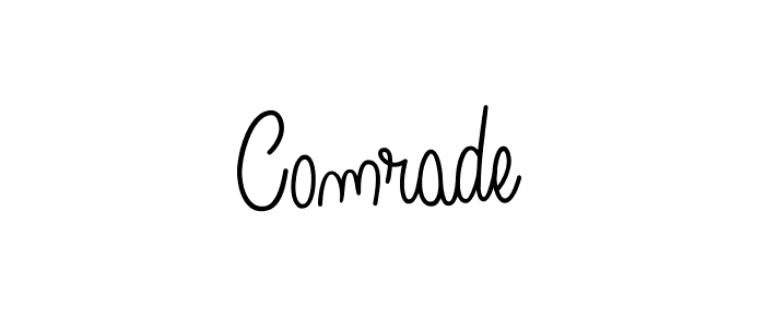 How to make Comrade signature? Angelique-Rose-font-FFP is a professional autograph style. Create handwritten signature for Comrade name. Comrade signature style 5 images and pictures png