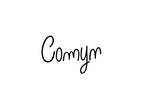 Make a beautiful signature design for name Comyn. With this signature (Angelique-Rose-font-FFP) style, you can create a handwritten signature for free. Comyn signature style 5 images and pictures png