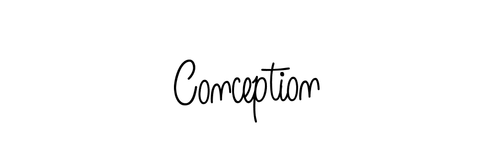 Conception stylish signature style. Best Handwritten Sign (Angelique-Rose-font-FFP) for my name. Handwritten Signature Collection Ideas for my name Conception. Conception signature style 5 images and pictures png