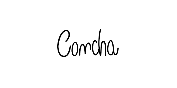 Design your own signature with our free online signature maker. With this signature software, you can create a handwritten (Angelique-Rose-font-FFP) signature for name Concha. Concha signature style 5 images and pictures png