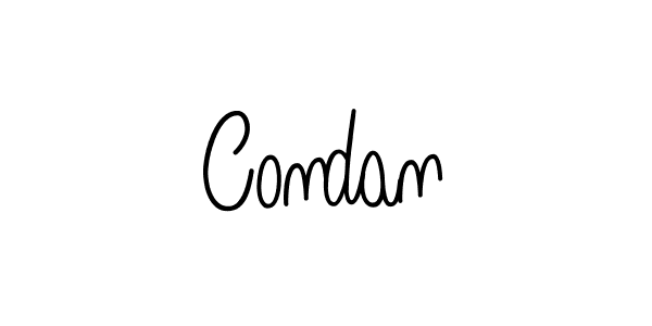 Use a signature maker to create a handwritten signature online. With this signature software, you can design (Angelique-Rose-font-FFP) your own signature for name Condan. Condan signature style 5 images and pictures png