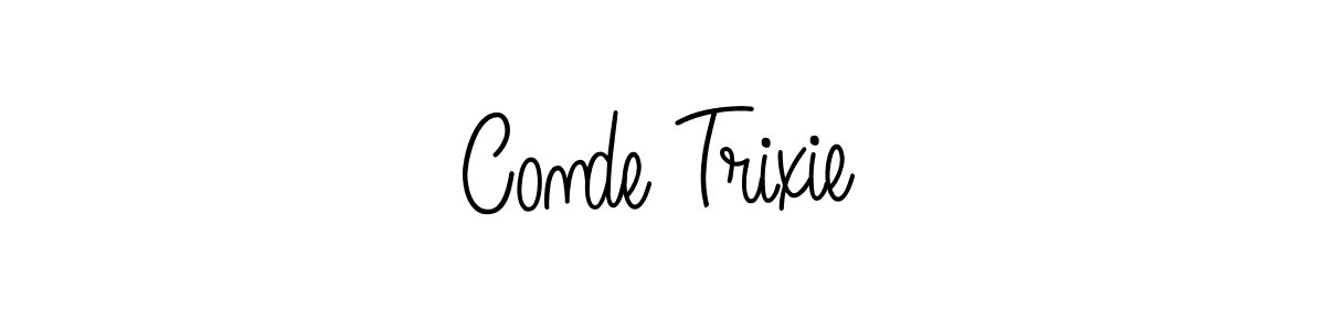 Design your own signature with our free online signature maker. With this signature software, you can create a handwritten (Angelique-Rose-font-FFP) signature for name Conde Trixie. Conde Trixie signature style 5 images and pictures png