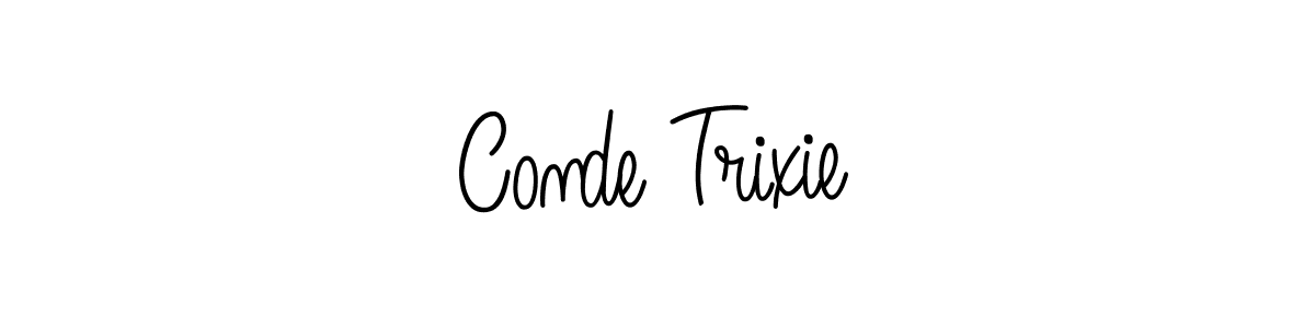 This is the best signature style for the Conde Trixie name. Also you like these signature font (Angelique-Rose-font-FFP). Mix name signature. Conde Trixie signature style 5 images and pictures png