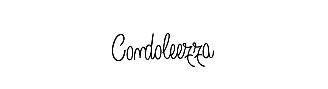 Use a signature maker to create a handwritten signature online. With this signature software, you can design (Angelique-Rose-font-FFP) your own signature for name Condoleezza. Condoleezza signature style 5 images and pictures png