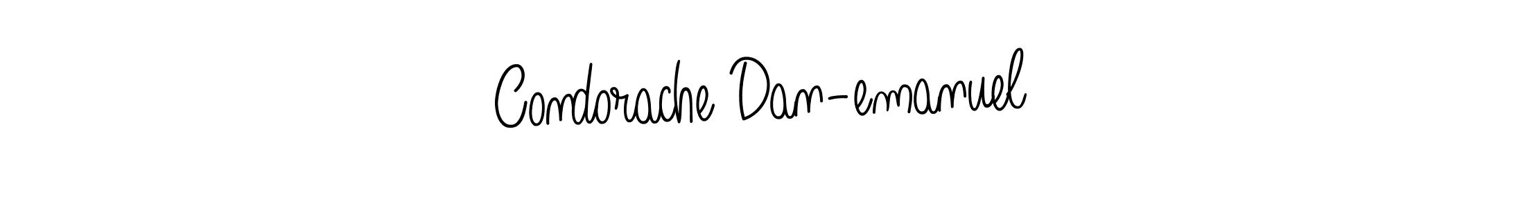 Use a signature maker to create a handwritten signature online. With this signature software, you can design (Angelique-Rose-font-FFP) your own signature for name Condorache Dan-emanuel. Condorache Dan-emanuel signature style 5 images and pictures png