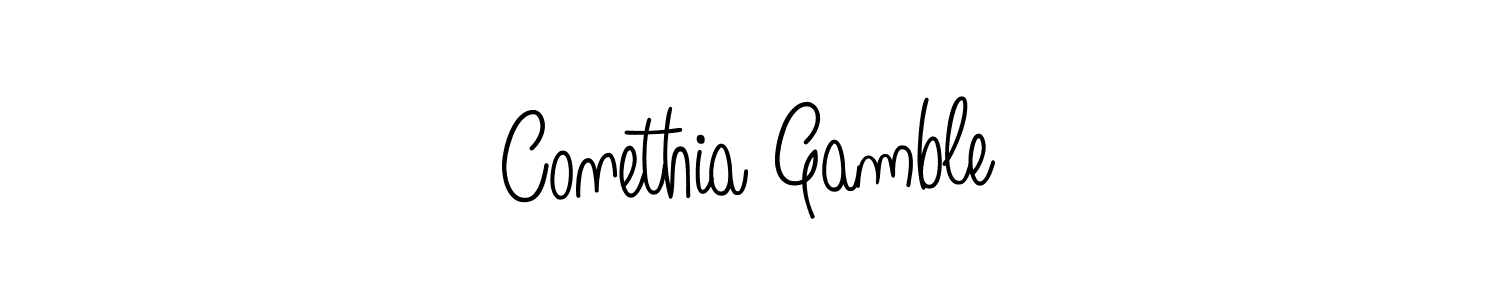Check out images of Autograph of Conethia Gamble name. Actor Conethia Gamble Signature Style. Angelique-Rose-font-FFP is a professional sign style online. Conethia Gamble signature style 5 images and pictures png