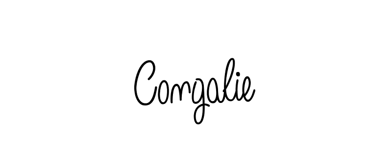 Make a beautiful signature design for name Congalie. With this signature (Angelique-Rose-font-FFP) style, you can create a handwritten signature for free. Congalie signature style 5 images and pictures png