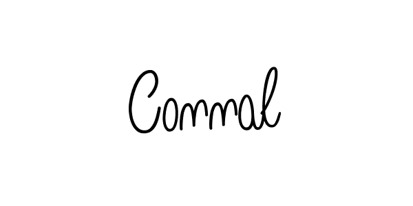 Make a beautiful signature design for name Connal. With this signature (Angelique-Rose-font-FFP) style, you can create a handwritten signature for free. Connal signature style 5 images and pictures png