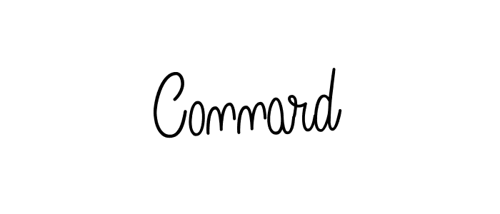 Make a beautiful signature design for name Connard. With this signature (Angelique-Rose-font-FFP) style, you can create a handwritten signature for free. Connard signature style 5 images and pictures png