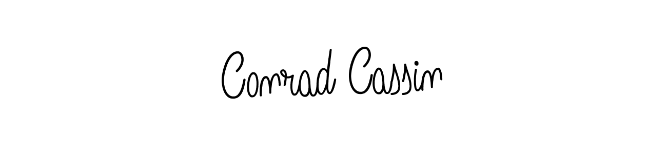 How to Draw Conrad Cassin signature style? Angelique-Rose-font-FFP is a latest design signature styles for name Conrad Cassin. Conrad Cassin signature style 5 images and pictures png