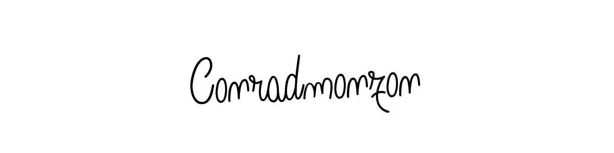 Create a beautiful signature design for name Conradmonzon. With this signature (Angelique-Rose-font-FFP) fonts, you can make a handwritten signature for free. Conradmonzon signature style 5 images and pictures png