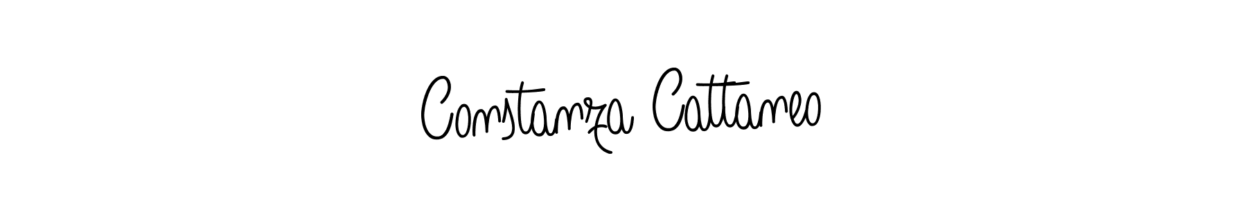 Use a signature maker to create a handwritten signature online. With this signature software, you can design (Angelique-Rose-font-FFP) your own signature for name Constanza Cattaneo. Constanza Cattaneo signature style 5 images and pictures png