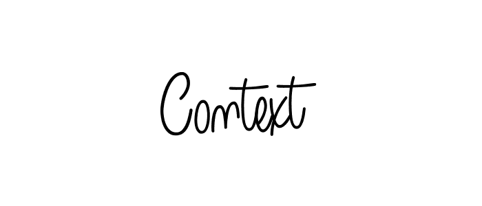Similarly Angelique-Rose-font-FFP is the best handwritten signature design. Signature creator online .You can use it as an online autograph creator for name Context. Context signature style 5 images and pictures png
