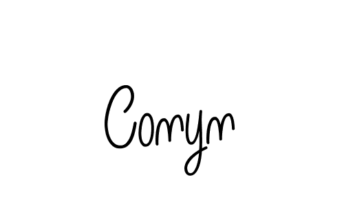 Make a beautiful signature design for name Conyn. With this signature (Angelique-Rose-font-FFP) style, you can create a handwritten signature for free. Conyn signature style 5 images and pictures png