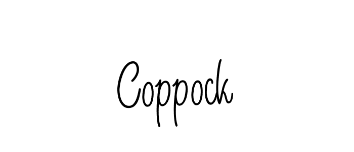 Design your own signature with our free online signature maker. With this signature software, you can create a handwritten (Angelique-Rose-font-FFP) signature for name Coppock. Coppock signature style 5 images and pictures png