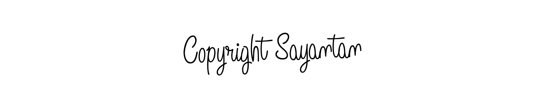 Copyright Sayantan stylish signature style. Best Handwritten Sign (Angelique-Rose-font-FFP) for my name. Handwritten Signature Collection Ideas for my name Copyright Sayantan. Copyright Sayantan signature style 5 images and pictures png