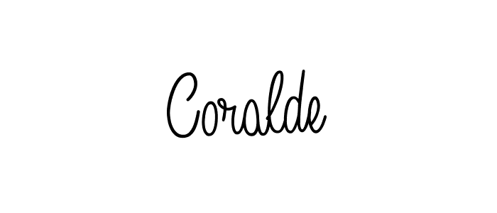 See photos of Coralde official signature by Spectra . Check more albums & portfolios. Read reviews & check more about Angelique-Rose-font-FFP font. Coralde signature style 5 images and pictures png