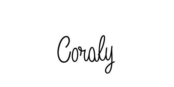 Design your own signature with our free online signature maker. With this signature software, you can create a handwritten (Angelique-Rose-font-FFP) signature for name Coraly. Coraly signature style 5 images and pictures png