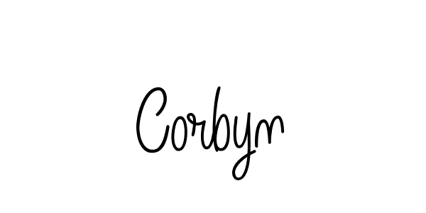 Make a beautiful signature design for name Corbyn. With this signature (Angelique-Rose-font-FFP) style, you can create a handwritten signature for free. Corbyn signature style 5 images and pictures png