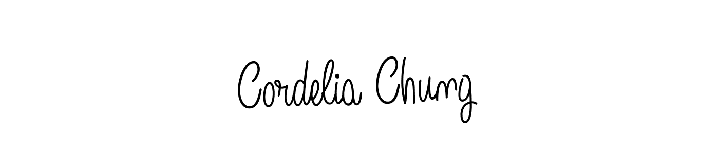 Design your own signature with our free online signature maker. With this signature software, you can create a handwritten (Angelique-Rose-font-FFP) signature for name Cordelia Chung. Cordelia Chung signature style 5 images and pictures png