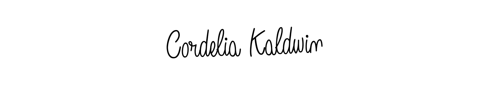 The best way (Angelique-Rose-font-FFP) to make a short signature is to pick only two or three words in your name. The name Cordelia Kaldwin include a total of six letters. For converting this name. Cordelia Kaldwin signature style 5 images and pictures png