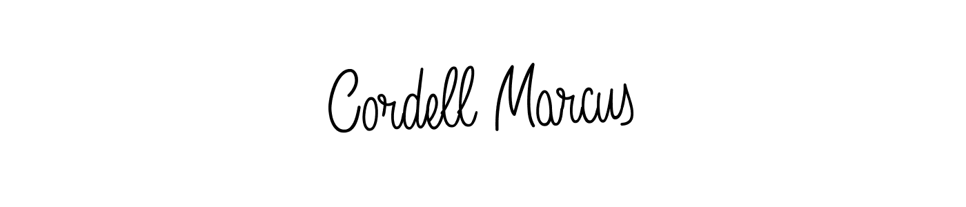 Use a signature maker to create a handwritten signature online. With this signature software, you can design (Angelique-Rose-font-FFP) your own signature for name Cordell Marcus. Cordell Marcus signature style 5 images and pictures png