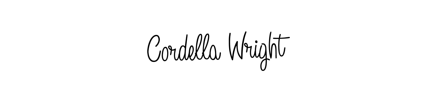 How to make Cordella Wright name signature. Use Angelique-Rose-font-FFP style for creating short signs online. This is the latest handwritten sign. Cordella Wright signature style 5 images and pictures png