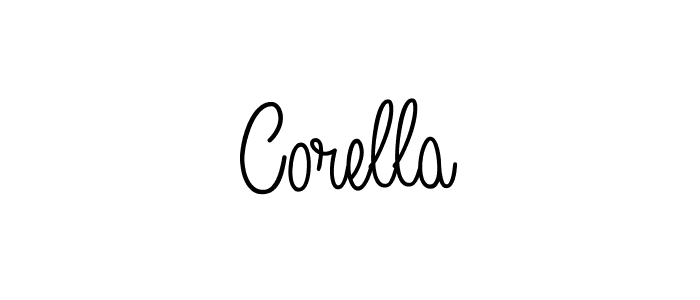 Make a beautiful signature design for name Corella. With this signature (Angelique-Rose-font-FFP) style, you can create a handwritten signature for free. Corella signature style 5 images and pictures png