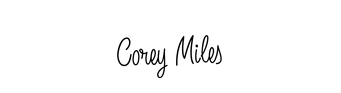 You should practise on your own different ways (Angelique-Rose-font-FFP) to write your name (Corey Miles) in signature. don't let someone else do it for you. Corey Miles signature style 5 images and pictures png