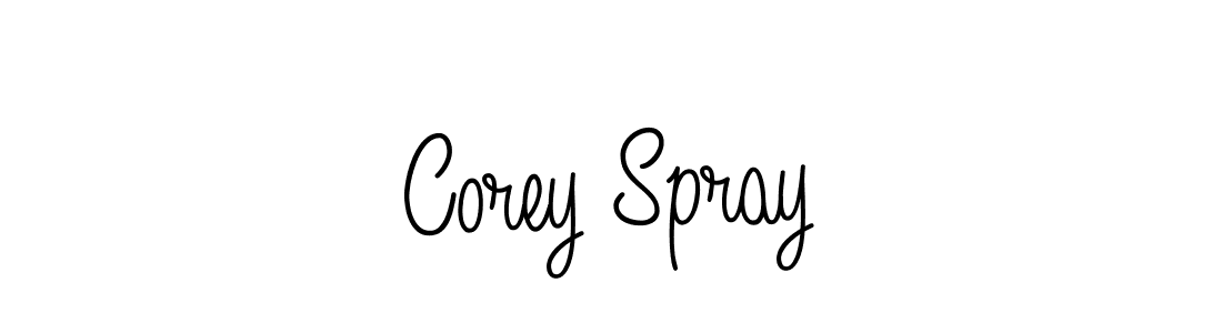 Design your own signature with our free online signature maker. With this signature software, you can create a handwritten (Angelique-Rose-font-FFP) signature for name Corey Spray. Corey Spray signature style 5 images and pictures png