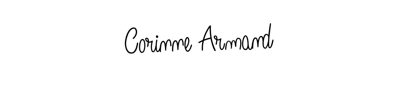 Corinne Armand stylish signature style. Best Handwritten Sign (Angelique-Rose-font-FFP) for my name. Handwritten Signature Collection Ideas for my name Corinne Armand. Corinne Armand signature style 5 images and pictures png