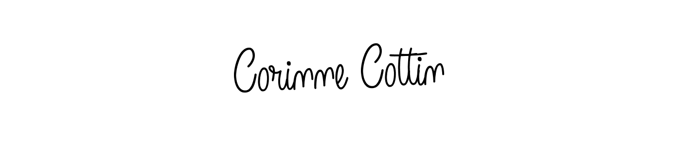 Make a beautiful signature design for name Corinne Cottin. With this signature (Angelique-Rose-font-FFP) style, you can create a handwritten signature for free. Corinne Cottin signature style 5 images and pictures png
