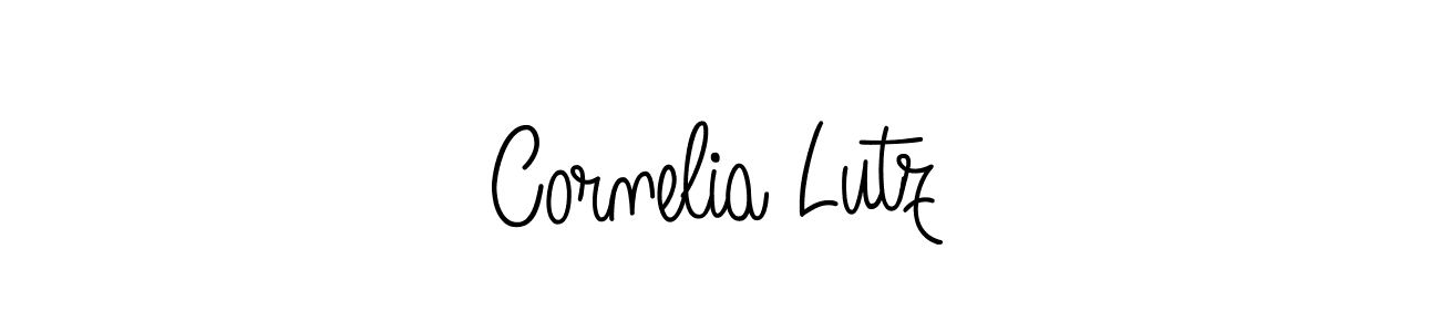 Use a signature maker to create a handwritten signature online. With this signature software, you can design (Angelique-Rose-font-FFP) your own signature for name Cornelia Lutz. Cornelia Lutz signature style 5 images and pictures png