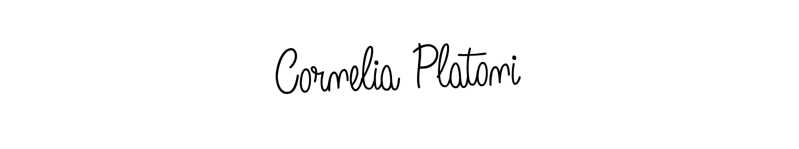 Make a beautiful signature design for name Cornelia Platoni. With this signature (Angelique-Rose-font-FFP) style, you can create a handwritten signature for free. Cornelia Platoni signature style 5 images and pictures png