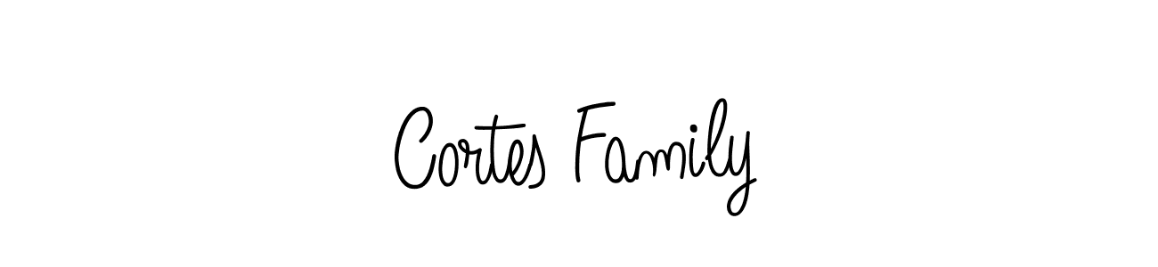 How to make Cortes Family signature? Angelique-Rose-font-FFP is a professional autograph style. Create handwritten signature for Cortes Family name. Cortes Family signature style 5 images and pictures png
