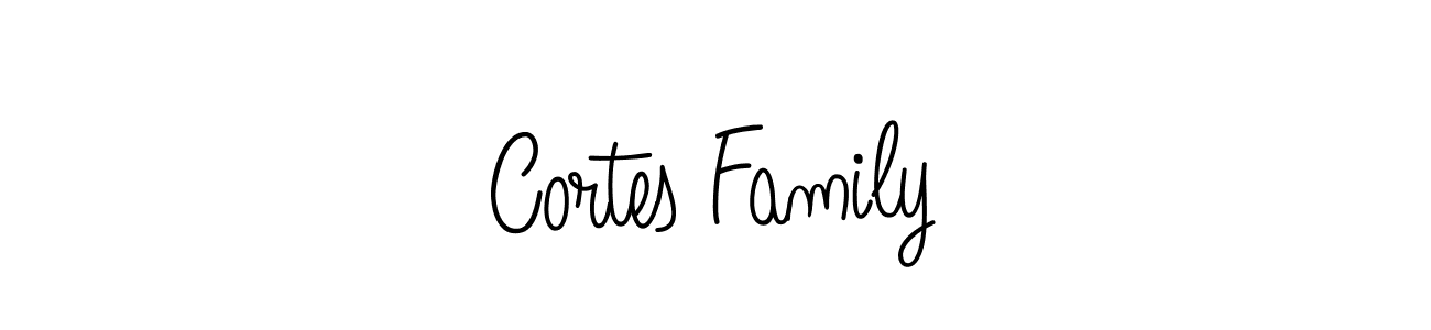 How to make Cortes Family signature? Angelique-Rose-font-FFP is a professional autograph style. Create handwritten signature for Cortes Family name. Cortes Family signature style 5 images and pictures png