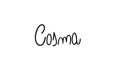 Cosma stylish signature style. Best Handwritten Sign (Angelique-Rose-font-FFP) for my name. Handwritten Signature Collection Ideas for my name Cosma. Cosma signature style 5 images and pictures png