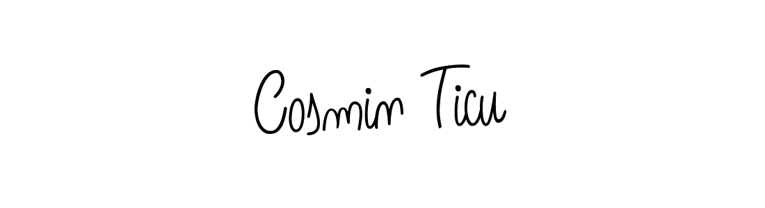 How to Draw Cosmin Ticu signature style? Angelique-Rose-font-FFP is a latest design signature styles for name Cosmin Ticu. Cosmin Ticu signature style 5 images and pictures png