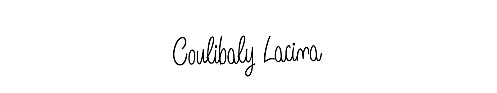 How to make Coulibaly Lacina name signature. Use Angelique-Rose-font-FFP style for creating short signs online. This is the latest handwritten sign. Coulibaly Lacina signature style 5 images and pictures png