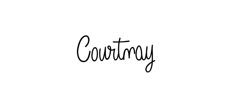 You should practise on your own different ways (Angelique-Rose-font-FFP) to write your name (Courtnay) in signature. don't let someone else do it for you. Courtnay signature style 5 images and pictures png