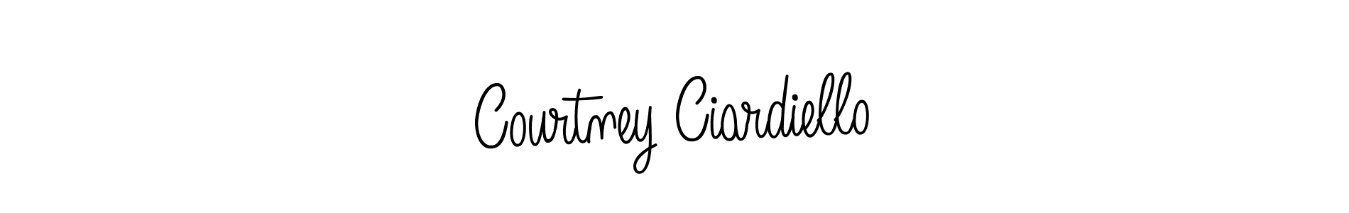 How to Draw Courtney Ciardiello signature style? Angelique-Rose-font-FFP is a latest design signature styles for name Courtney Ciardiello. Courtney Ciardiello signature style 5 images and pictures png