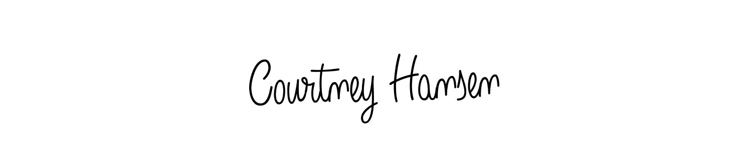 Make a beautiful signature design for name Courtney Hansen. With this signature (Angelique-Rose-font-FFP) style, you can create a handwritten signature for free. Courtney Hansen signature style 5 images and pictures png