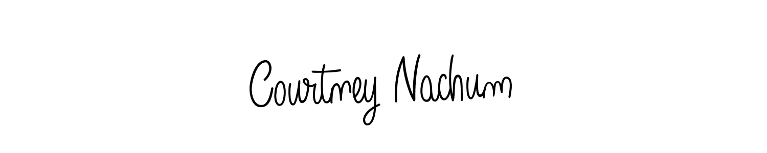 Courtney Nachum stylish signature style. Best Handwritten Sign (Angelique-Rose-font-FFP) for my name. Handwritten Signature Collection Ideas for my name Courtney Nachum. Courtney Nachum signature style 5 images and pictures png