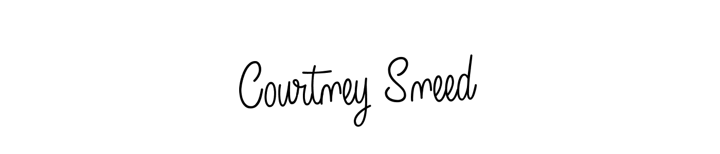 Design your own signature with our free online signature maker. With this signature software, you can create a handwritten (Angelique-Rose-font-FFP) signature for name Courtney Sneed. Courtney Sneed signature style 5 images and pictures png