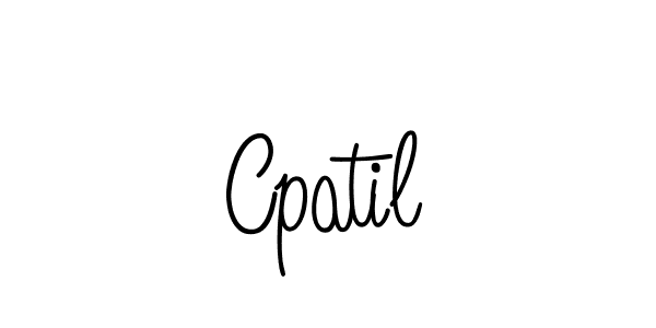 Use a signature maker to create a handwritten signature online. With this signature software, you can design (Angelique-Rose-font-FFP) your own signature for name Cpatil. Cpatil signature style 5 images and pictures png