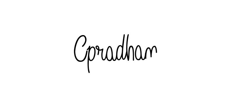 Cpradhan stylish signature style. Best Handwritten Sign (Angelique-Rose-font-FFP) for my name. Handwritten Signature Collection Ideas for my name Cpradhan. Cpradhan signature style 5 images and pictures png