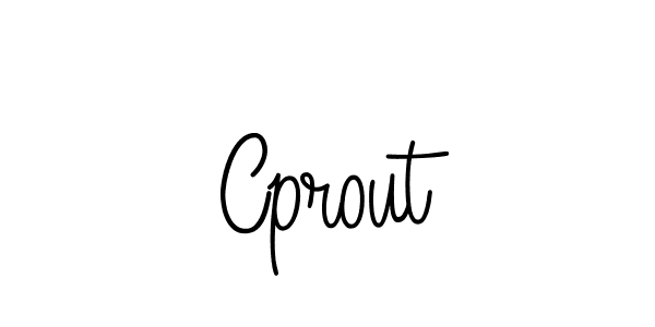 Cprout stylish signature style. Best Handwritten Sign (Angelique-Rose-font-FFP) for my name. Handwritten Signature Collection Ideas for my name Cprout. Cprout signature style 5 images and pictures png