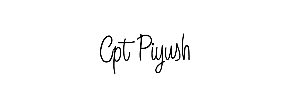The best way (Angelique-Rose-font-FFP) to make a short signature is to pick only two or three words in your name. The name Cpt Piyush include a total of six letters. For converting this name. Cpt Piyush signature style 5 images and pictures png