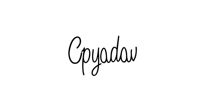 How to Draw Cpyadav signature style? Angelique-Rose-font-FFP is a latest design signature styles for name Cpyadav. Cpyadav signature style 5 images and pictures png