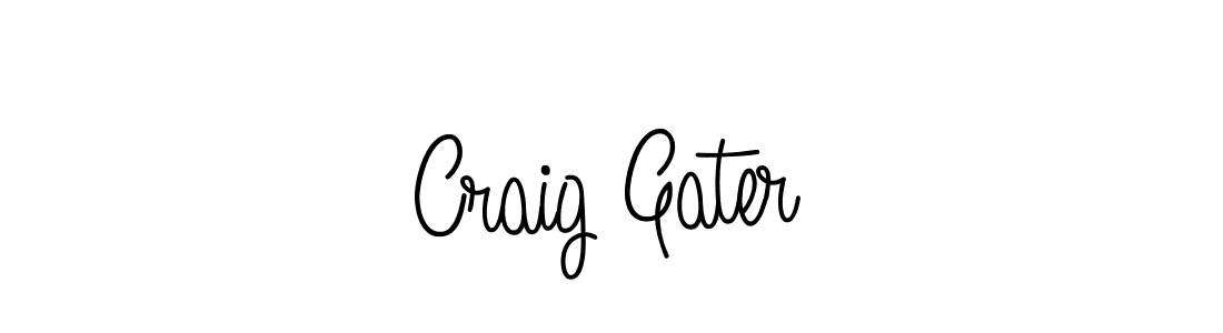 Design your own signature with our free online signature maker. With this signature software, you can create a handwritten (Angelique-Rose-font-FFP) signature for name Craig Gater. Craig Gater signature style 5 images and pictures png